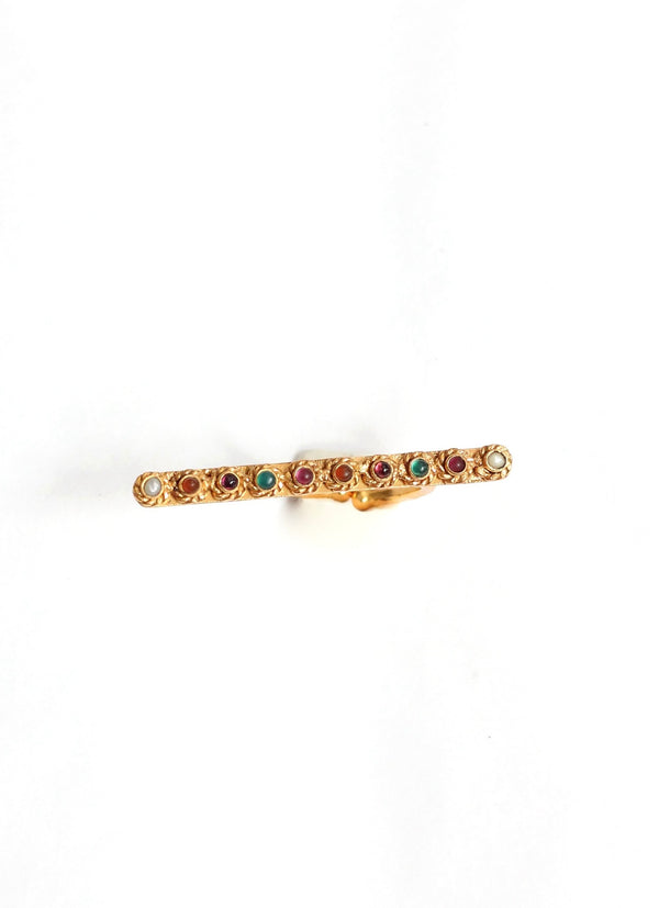 DOUBLE DIONISIO MULTI STONE RING.