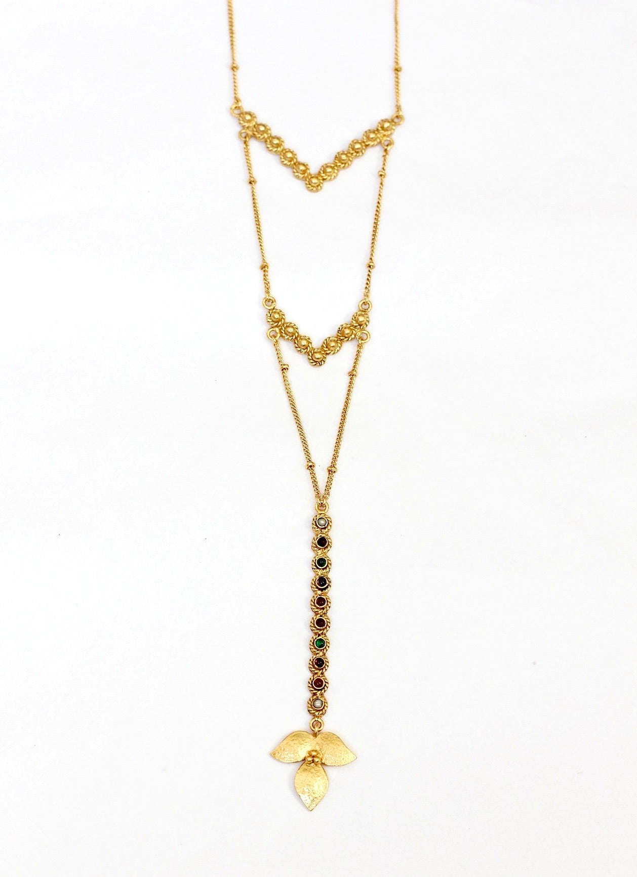 DIONISIO MULTI STONE LONG NECKLACE