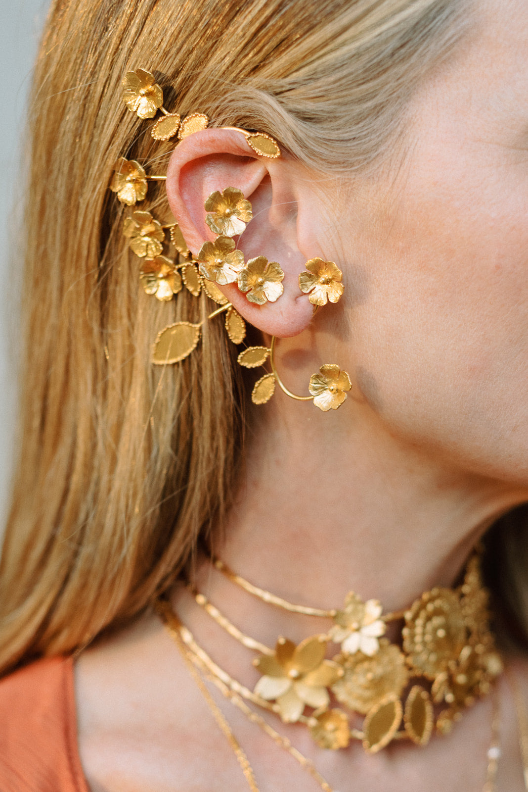 Ear cuff Jardín del Edén XXL