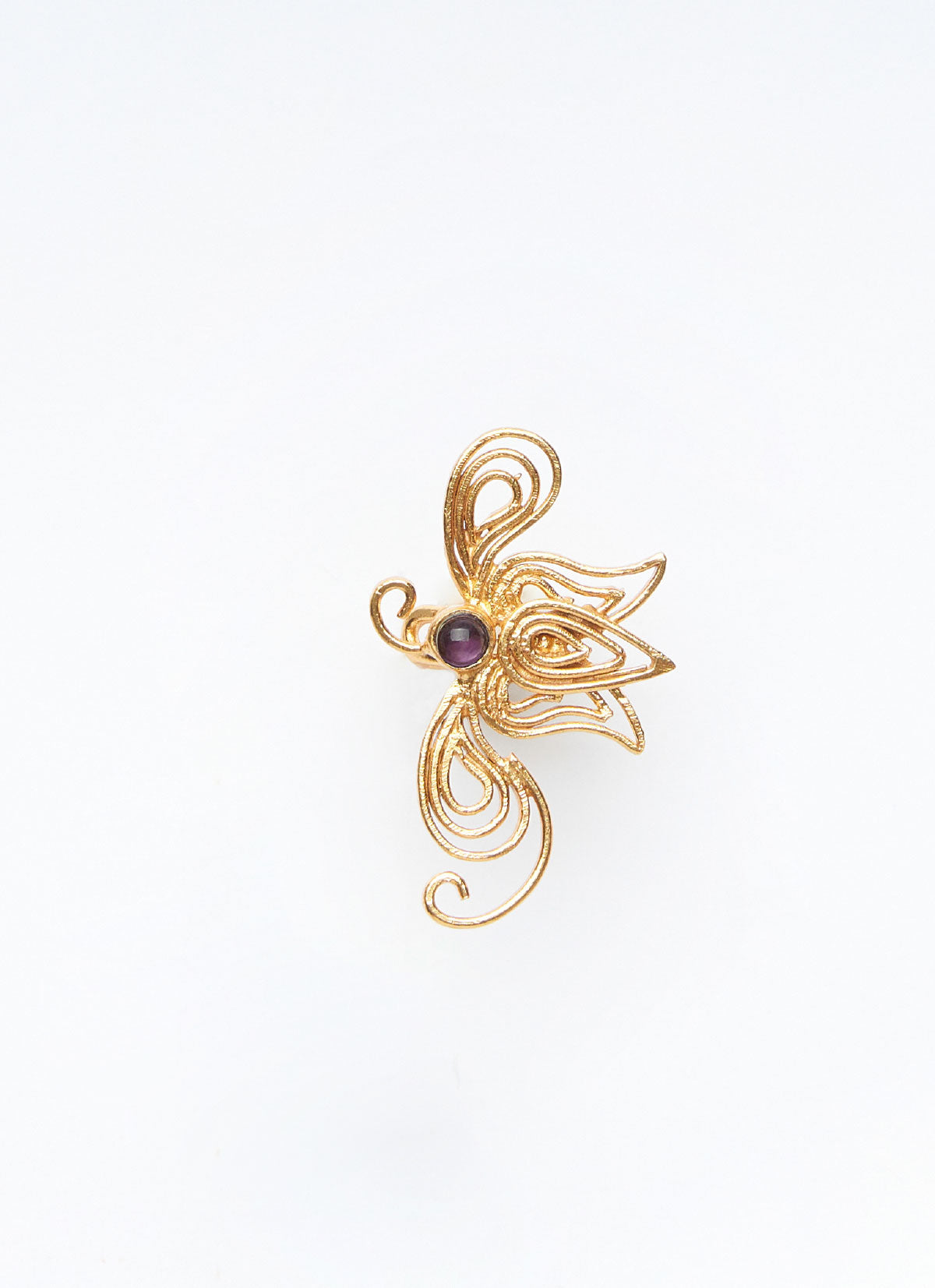 Ear Cuff Charlotte Bronte Amethyst