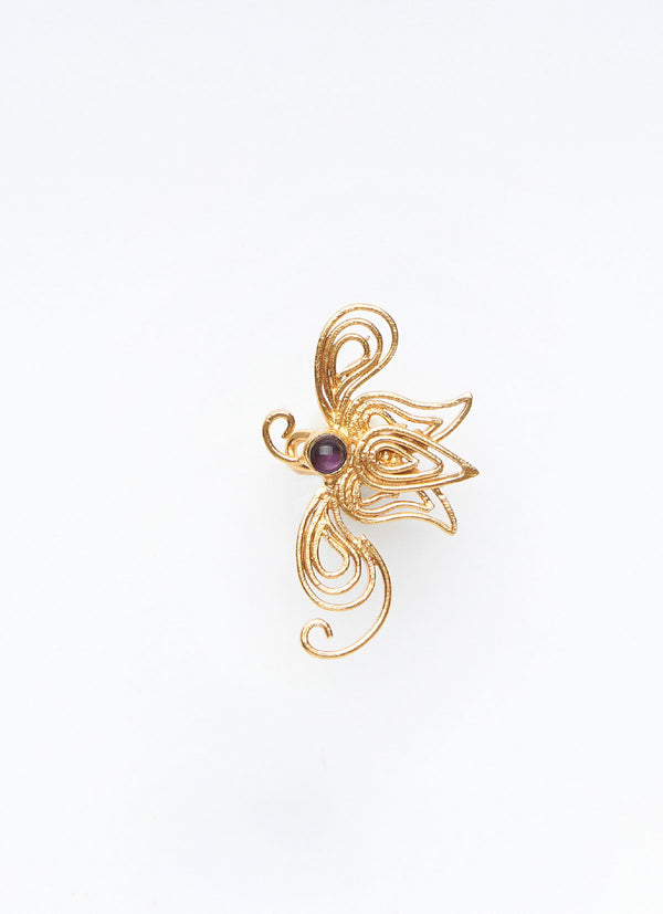 Ear Cuff Charlotte Bronte Amethyst