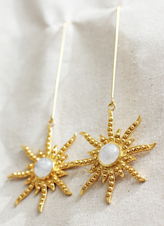 Freud moon dream earrings