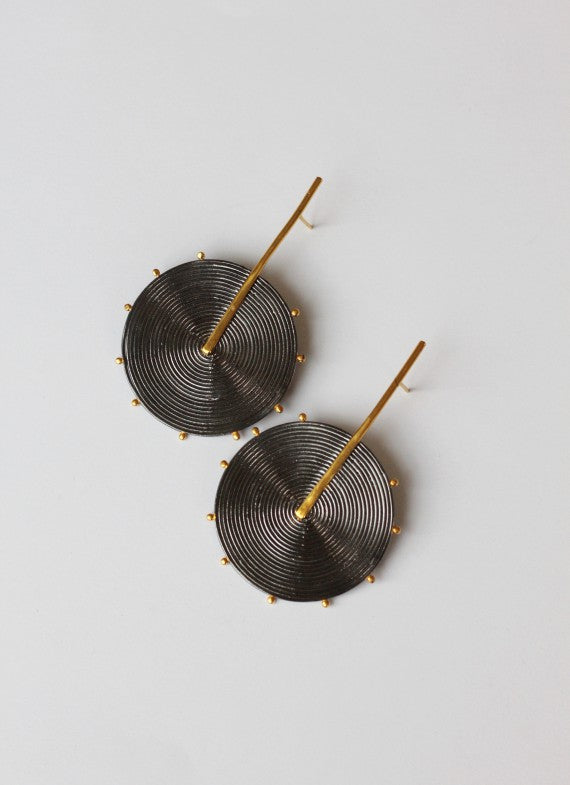 Black young surma earrings